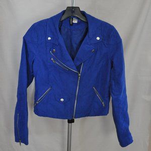 H&M Divided Faux Suede Motorcycle Jacket